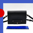 Charger l'image dans la galerie, Mini sac modulable - Noir et bleu Klein motifs