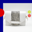 Charger l'image dans la galerie, Mini sac box - Blanc et noir