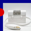 Charger l'image dans la galerie, Mini sac box - Blanc et noir