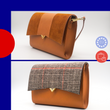 Charger l'image dans la galerie, Sac Roma - Rabats camel et Prince de Galles marron