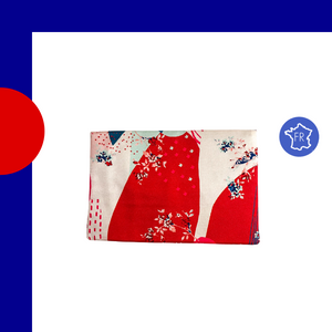 Pochette foulard - Edition limitée rouge et bleu